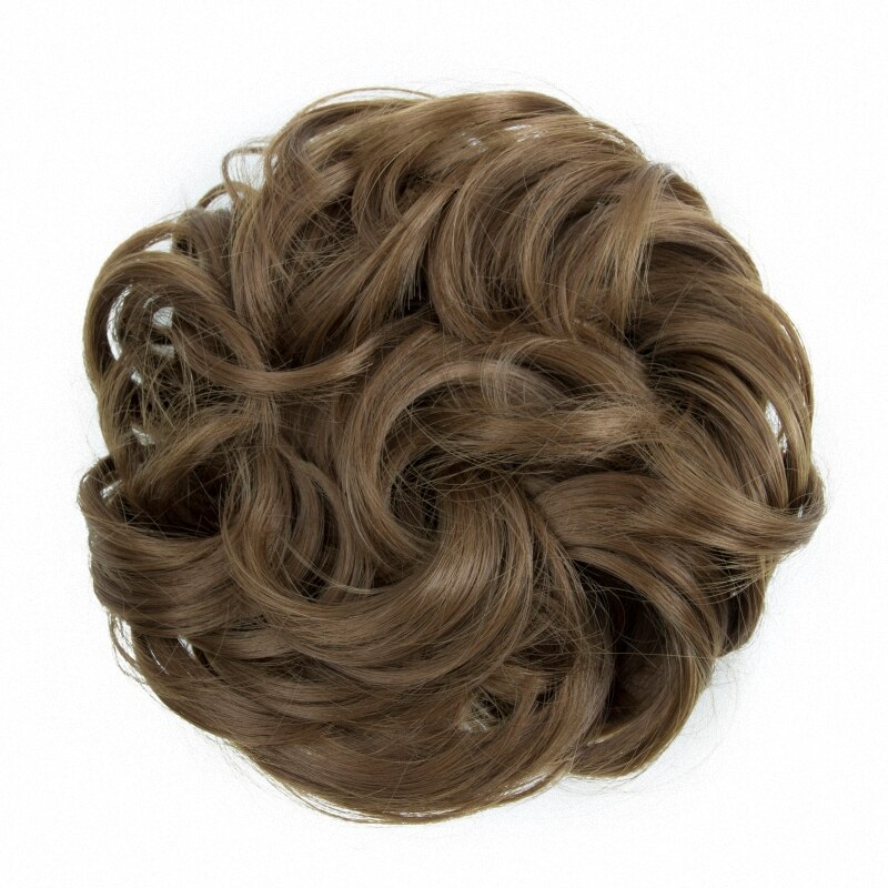 Synthetic Bun Wavy Hair Drawstring Chignon Messy Extensions HairPiece Scrunchie High Temperture Fiber: #6
