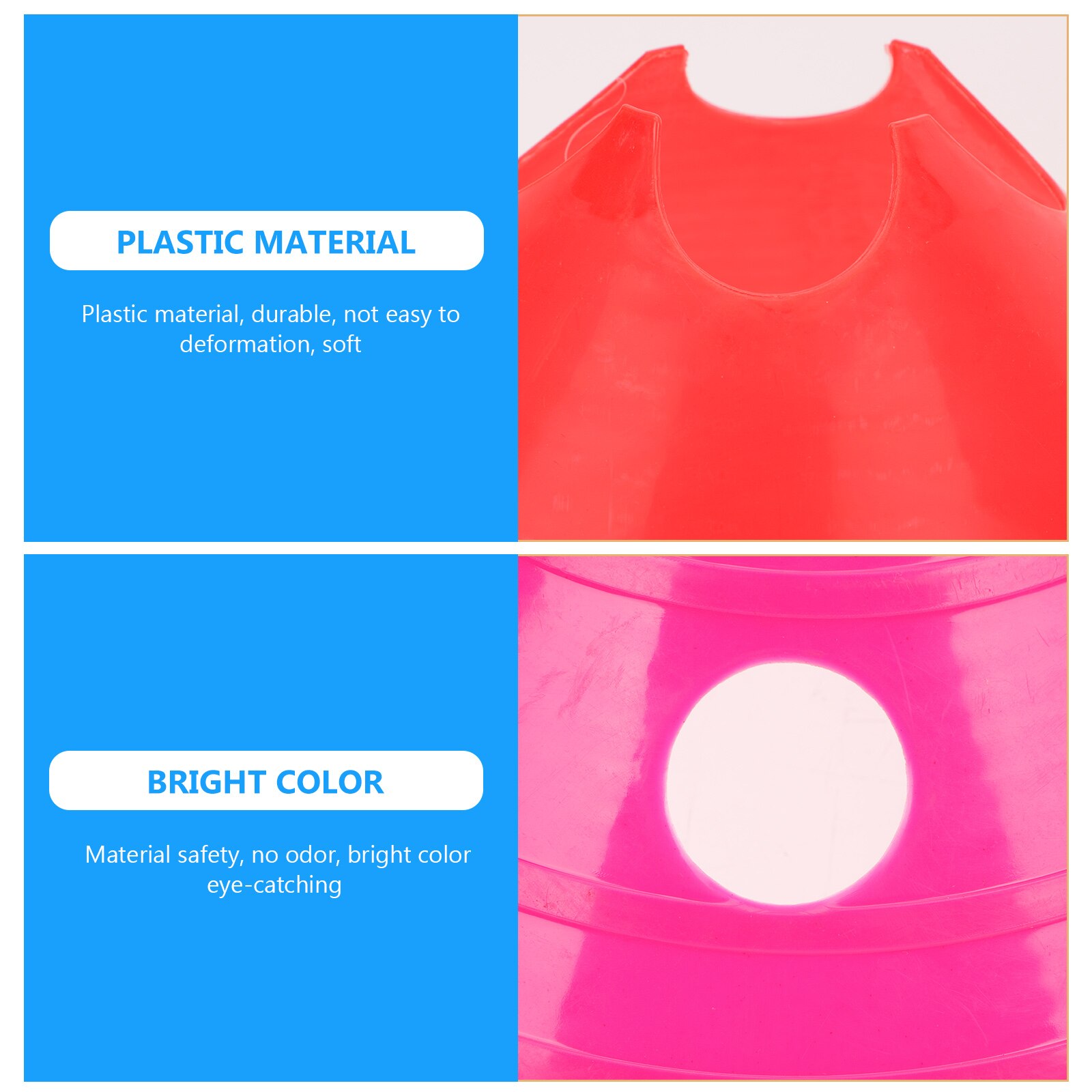 6 pcs football training hurdles plastic football flexibility training racks