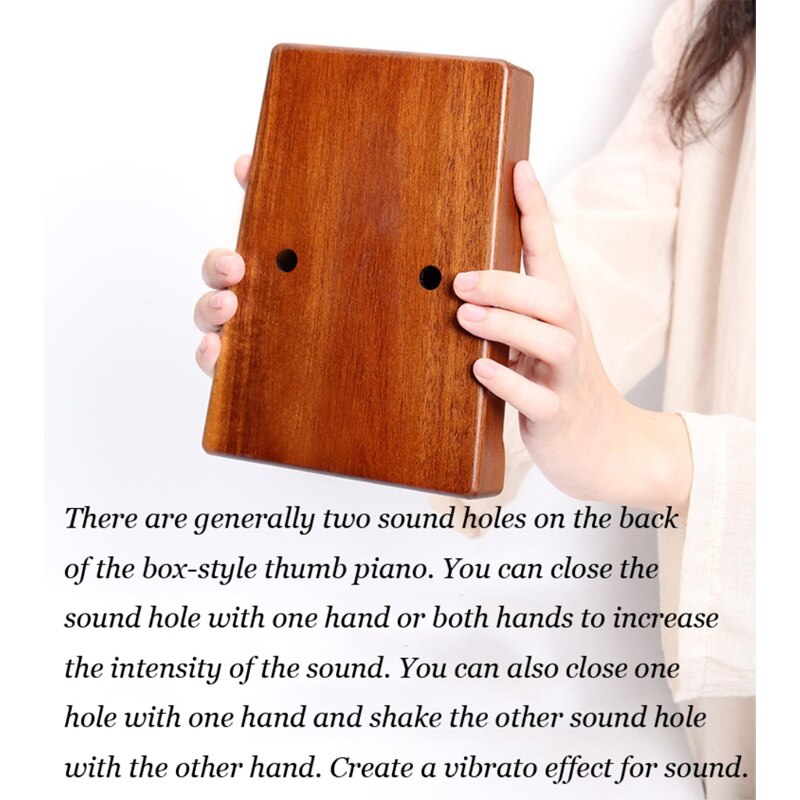 17 Keys Kalimba Mahogany Thumb Piano Reed 17 Key Music Keyboard Mini Piano High Wooden African Kalimba Finger Piano