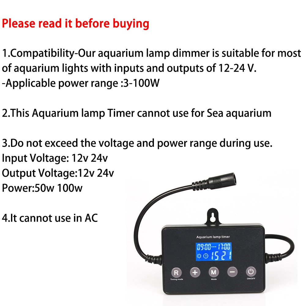 Varmhus Led Aquarium Light Controller Dimmer Modulator Aquarium Timing Controle Intelligente Verlichting