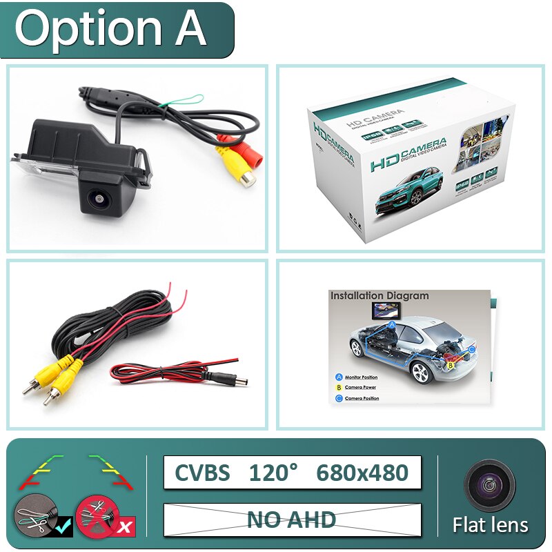 Greenyi 170 Graden Ahd 1920X1080P Voertuig Achteruitrijcamera Voor Vw Volkswagen Polo 6R V Golf 6 7 Gt Vi Passat Cc Magotan Auto: A-680x480-120deg