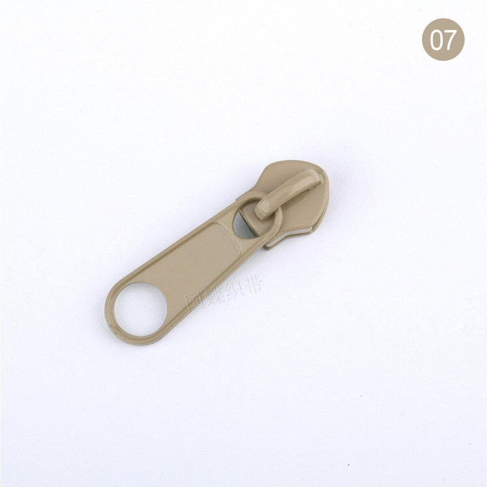 Deslizador de cremallera de Metal para manualidades, Kit de reparación de cremalleras con cabeza extractora de nailon, bolsa de ropa y maleta, accesorios DIY, 30 unidades, 5 #: 07 30pcs