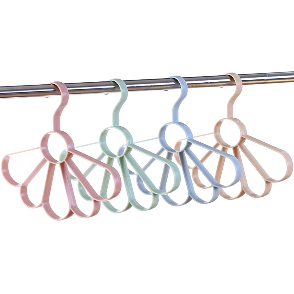Storage Rack Petal Form Belt Practical Plastic Necktie Rack Convenient Clothing Scarf Rack Towel Hanger Bedroom Multi-Function