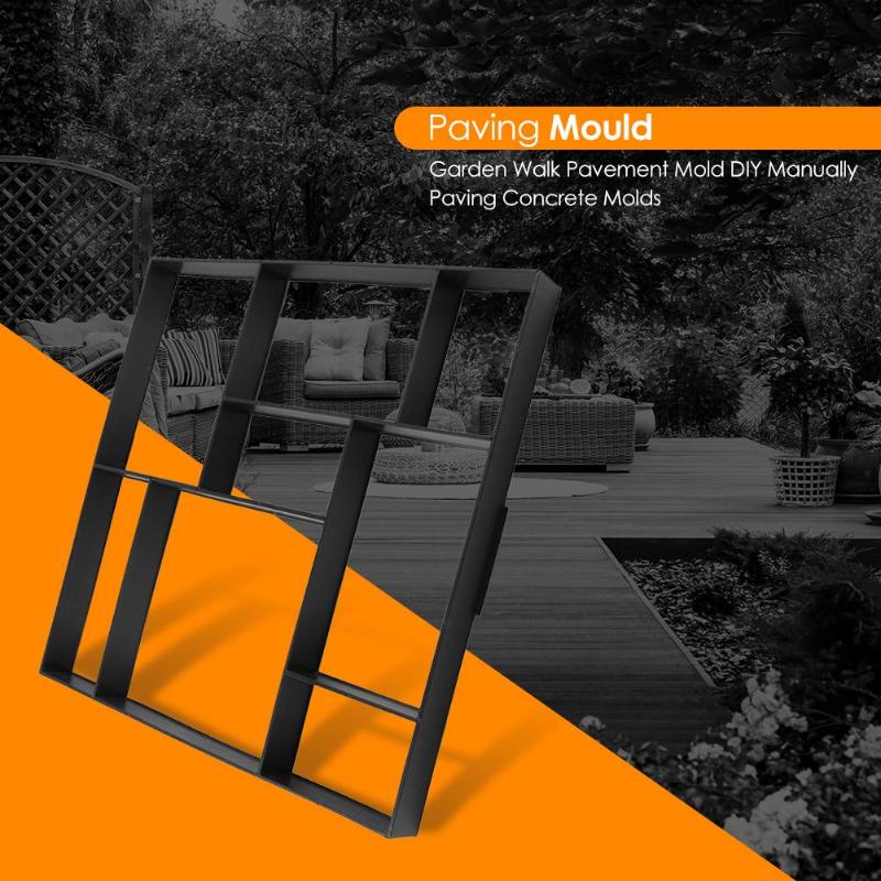 Plastic DIY Garden Path Maker Cement Brick Walkway Paving Mold Stone Road Mold Courtyard Road Concrete Pavement Tool
