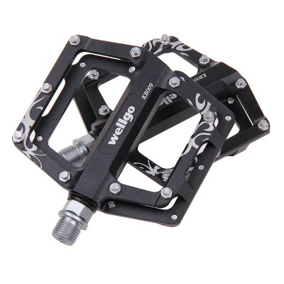 Wellgo Kb009 Ultralight Aluminum Alloy Pedals MTB Mountain Bicycle Cycling Bike Pedal: Black