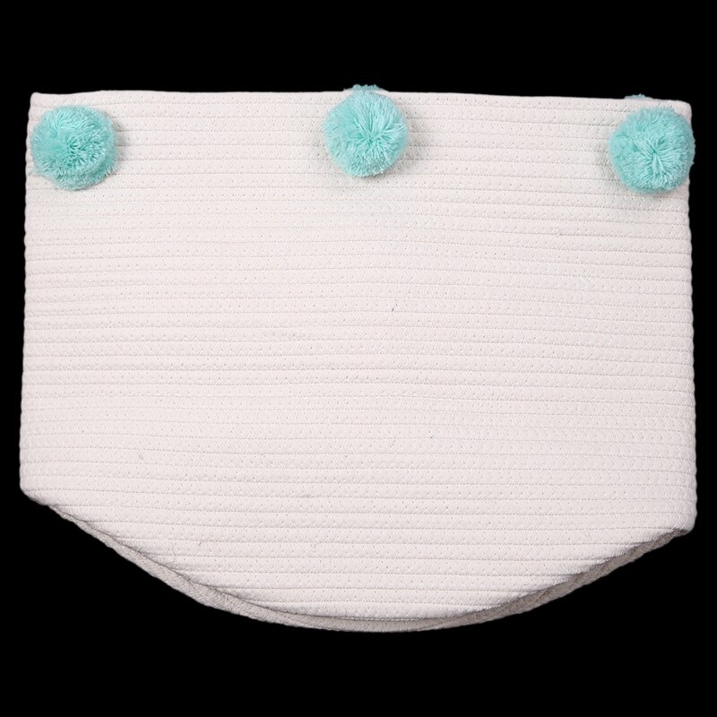 Panier à linge tissé pour vêtements sales, jouets pour enfants, panier de rangement nordique pour décoration de chambre à coucher, articles divers, boîte de rangement, beige