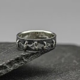 Bagues de mariage et de Couple pour hommes et femmes, Style gothique Viking, en acier inoxydable, bijoux,: 7 / Rouge