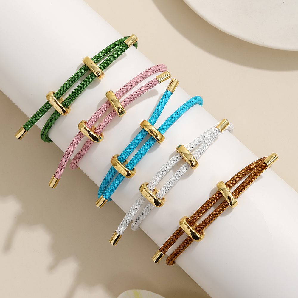BenS fil corde Bracelet pour femmes coloré à la main bricolage hommes Bracelets réglable corde Bracelet bijoux B13