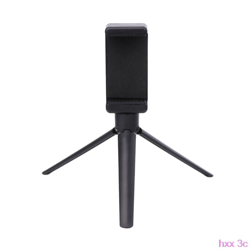 Universal Black Plastic Tripod Cell Phone Camera Rotation Desktop Base Support