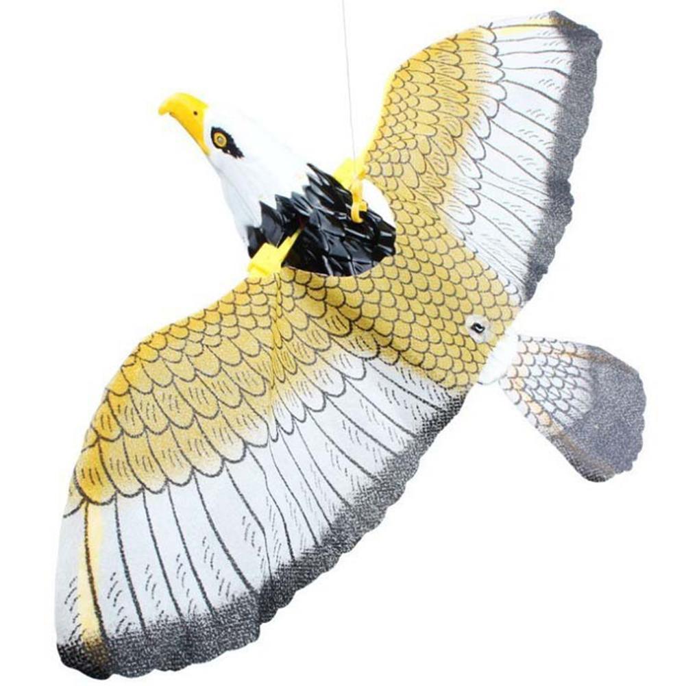 draussen Elektrische Fliegende VöGel Spielzeug 360 Grad Rotierenden Auge Pädagogisches Spielzeug LED Hängen Spielzeug freundlicher Adler Papagei glühend Mit F z0I5