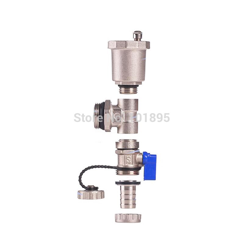 Aqbau® Druckspüler wc 3/4 zoll Verchromt - Messingkörper, Automatische Aqbau® Druckspüler wc 3/4 zoll Verchromt - Messingkörper, Automatische