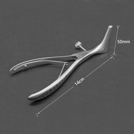 Rhinoscope en acier inoxydable, vérificateur, extenseur de narines, Endoscope Nasal, dilatateur avant: Grey
