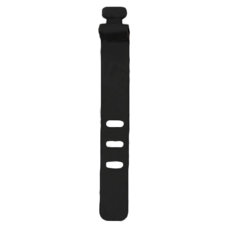 Usb Opladen Kabel Organizer Oortelefoon Lijn Afwerking Gesp Anti-Verloren Data Kabelhaspel Siliconen Klem Mobiele Telefoon Accessoires: 1pc black
