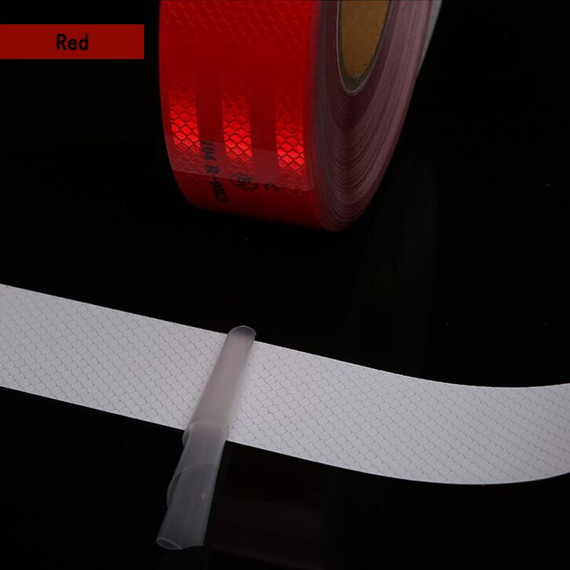 Reflecterende Tape - Diamond Grade 5cmx1M Rol - Microprism Hoge Reflectie - Veiligheidswaarschuwing voor Auto's Vrachtwagens