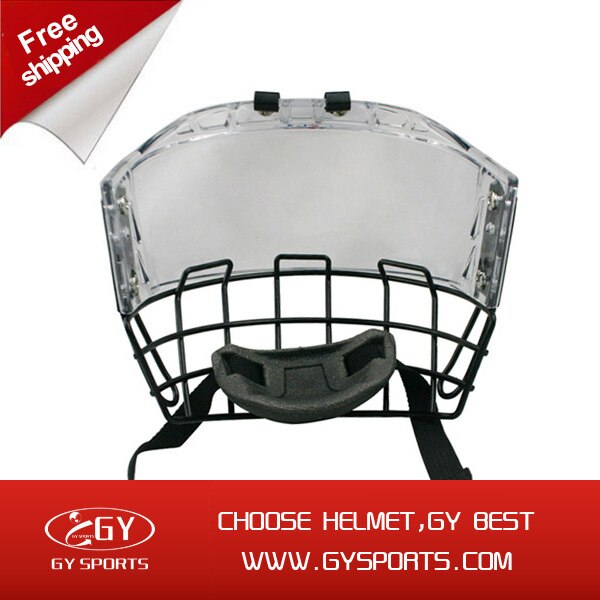 Thicken Polycarbonate with Steel Combo for ice hockey helmet face sheild Strong Impact Resistance