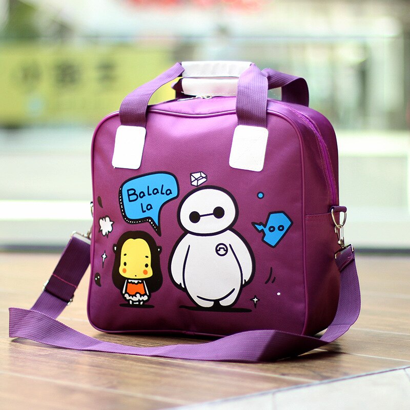 Women Trolley Luggage Rolling Suitcase Travel Hand Tie Rod Suit Casual Rolling Case Travel Bag Wheels Luggage Suitcase: Purple-S-2