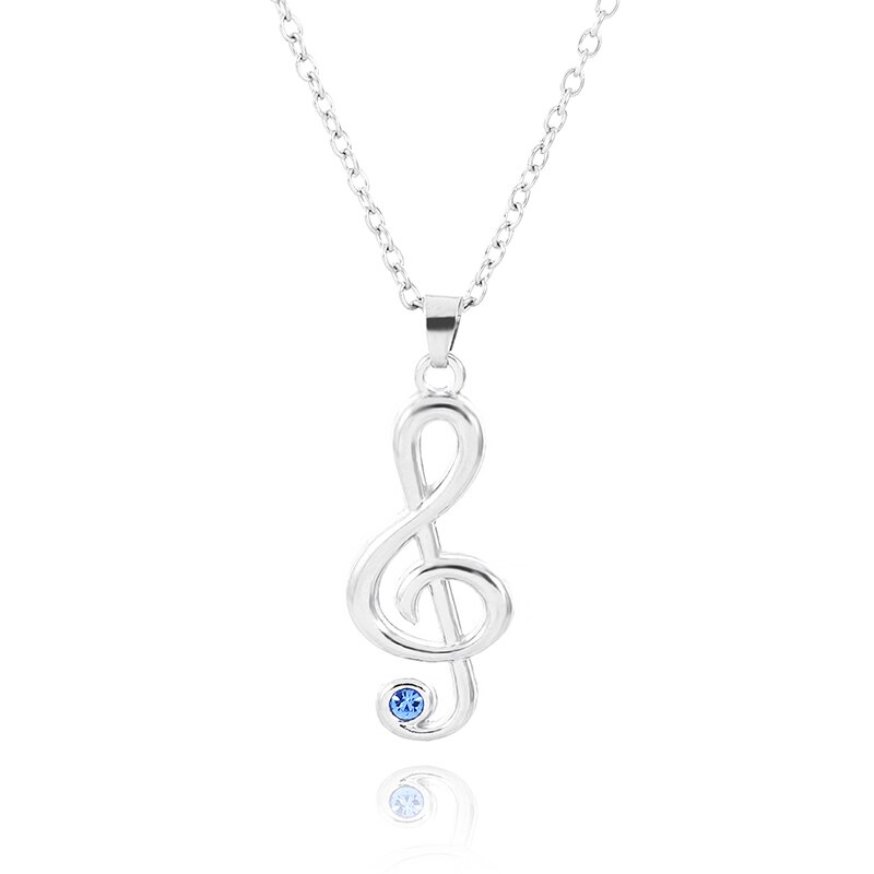 Sieraden Muzieknoot Ketting Voor Lover Muzieknoot Rhythm Mode Vrouwen Lange Ketting Sieraden: Style-2