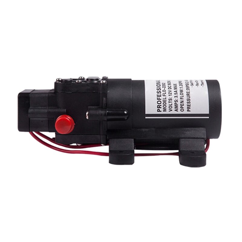 Stable and Durable DC 12V 35PSI 3L/Min 100W Water High Pressure Diaphragm Self Priming Pump: Default Title