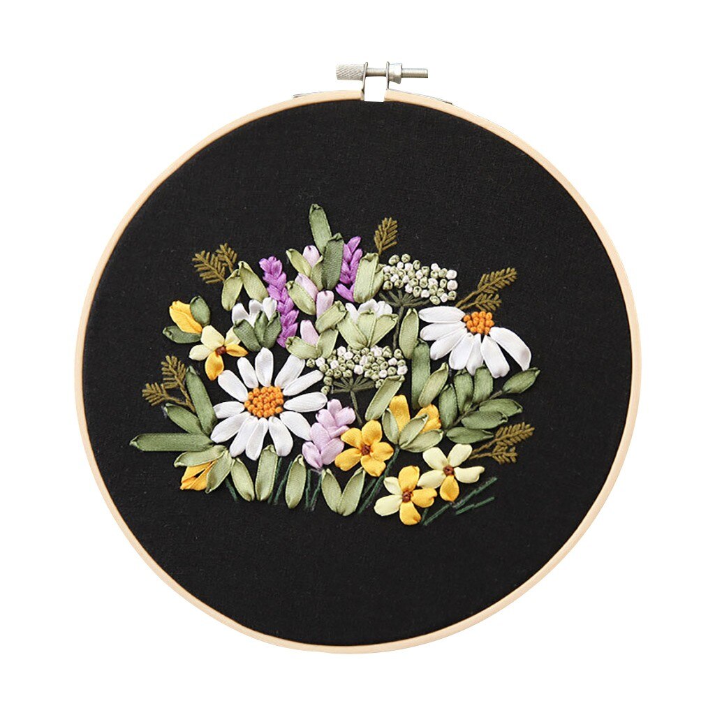 Stamped Embroidery Cloth With Floral Kit Full Range Of Embroidery Cross Stitch Zestaw Do Haftowania Punch Needle Embroidery Kit