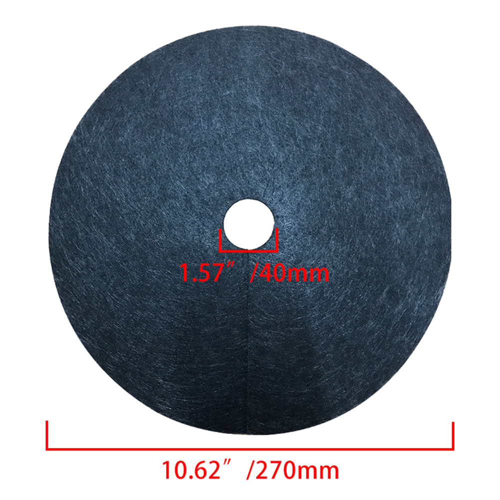 12 stücke Jäzehn Tuch Abdeckt Ring Nicht-vliese Schwarz Gras Tuch für Gemüse Garten 15/27/32/42cm Durchmesser Schutz matt: 27X4cm
