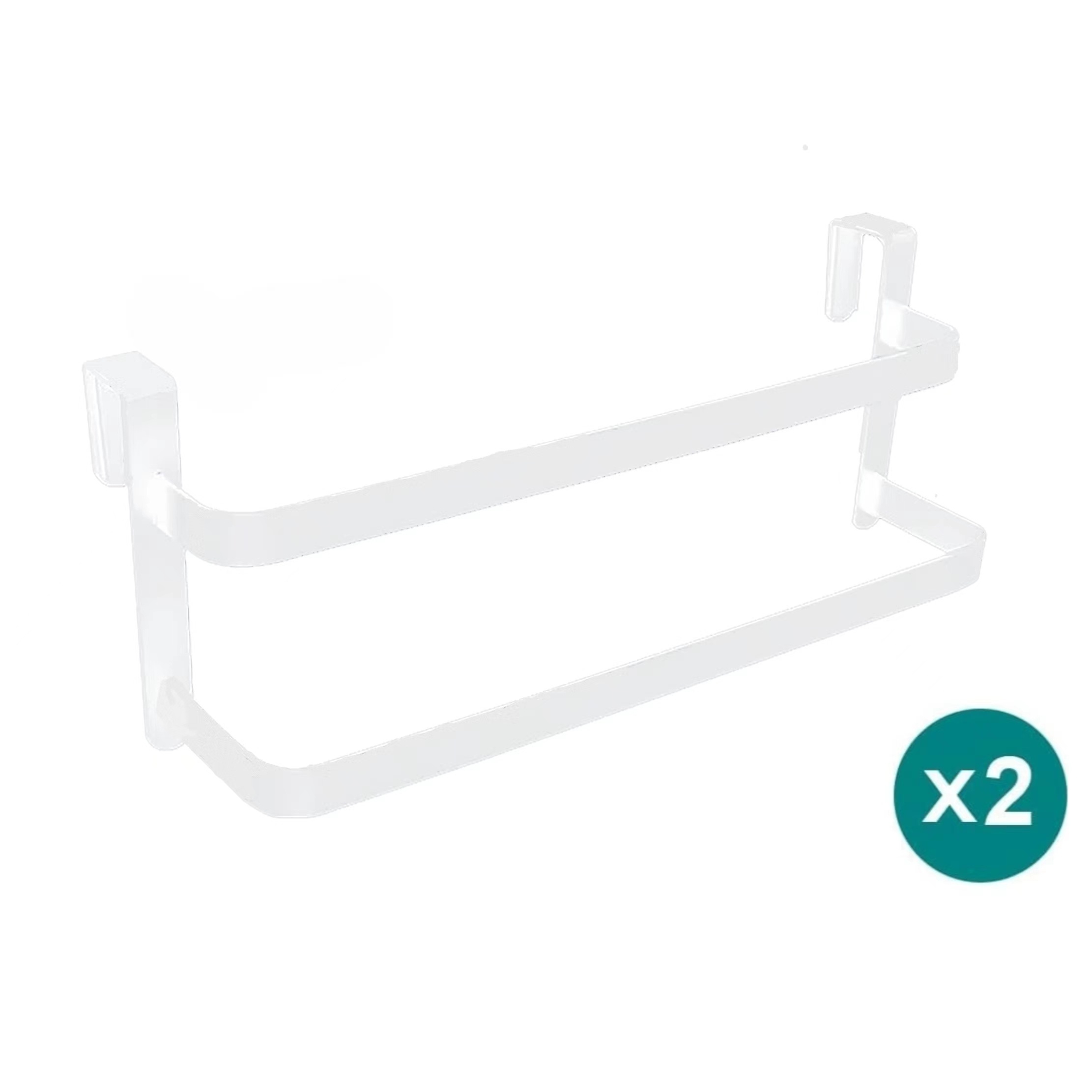 Kitchen Cabinet Towel Rack Towel Rack Over Door Cabinet Door Towel Rail Bathroom Double Towel Rail Rack Shower Door Hanger: Red