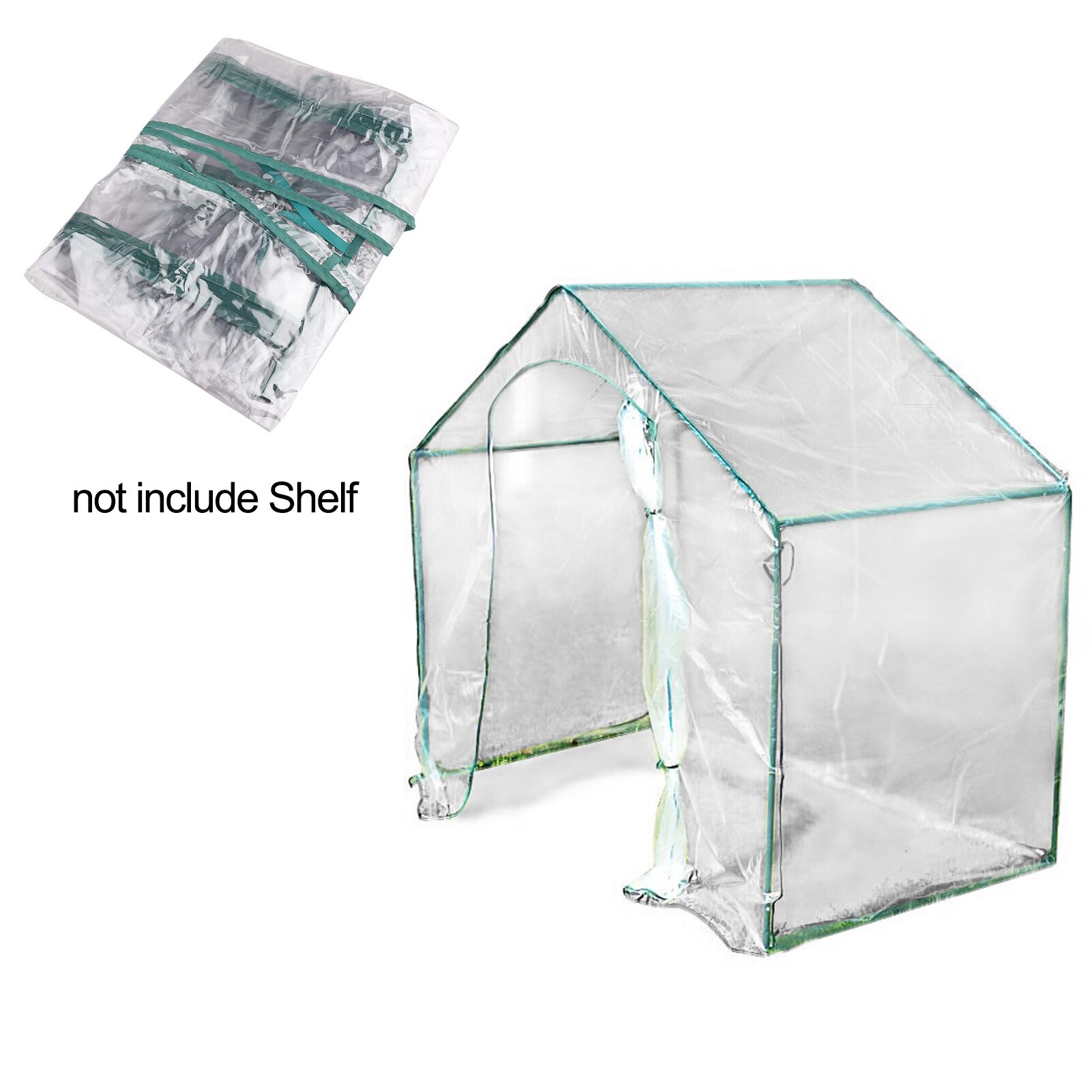 Home Plant Flowers Cover PVC Greenhouse Cover Waterproof Anti-UV Gardening Protect Plants Flower Strawberry (without Iron Stand)