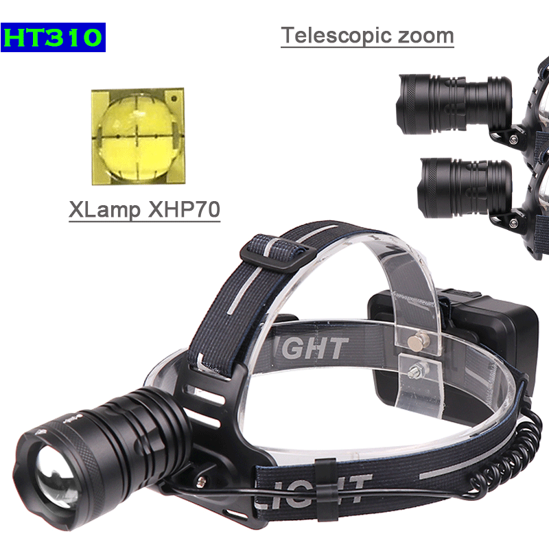 powerful Led head lamp xhp70 rechargeable led headlamp xhp 50 cob t6 head torch flashlight 18650 battery waterproof headlight