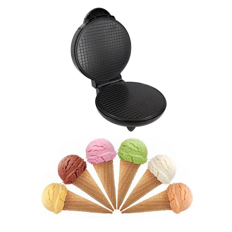 Electric Eggs Roll Maker LED Crispy Omelet Non-Stick Baking Pan Waffles DIY Ice Cream Machine Automatic Temperature Control