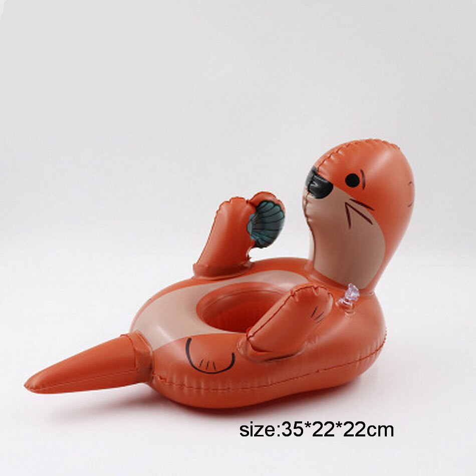 Flamingo mugghållare simbassäng leksaker för baby barn pool drink hållare uppblåsbar donut float leksak pool spel party tillbehör