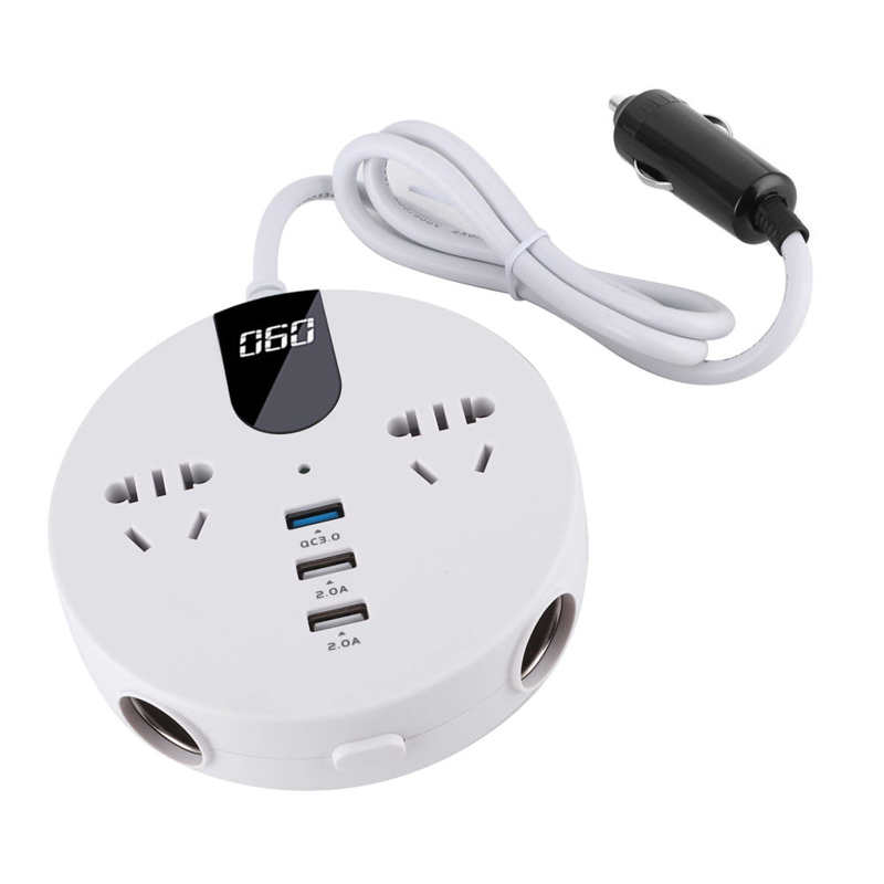 Power Inverter LCD Digital Display Car Inverter with Multiple Expansion Interfaces for Car for Home