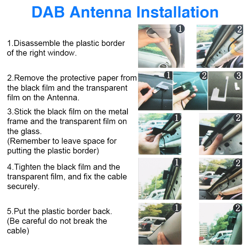 Universele Dab/Dab + Antenne Met Usb Adapter Android Auto Radio Gps Ontvanger Dab Dab + Signaal Stereo Speler Head Unit