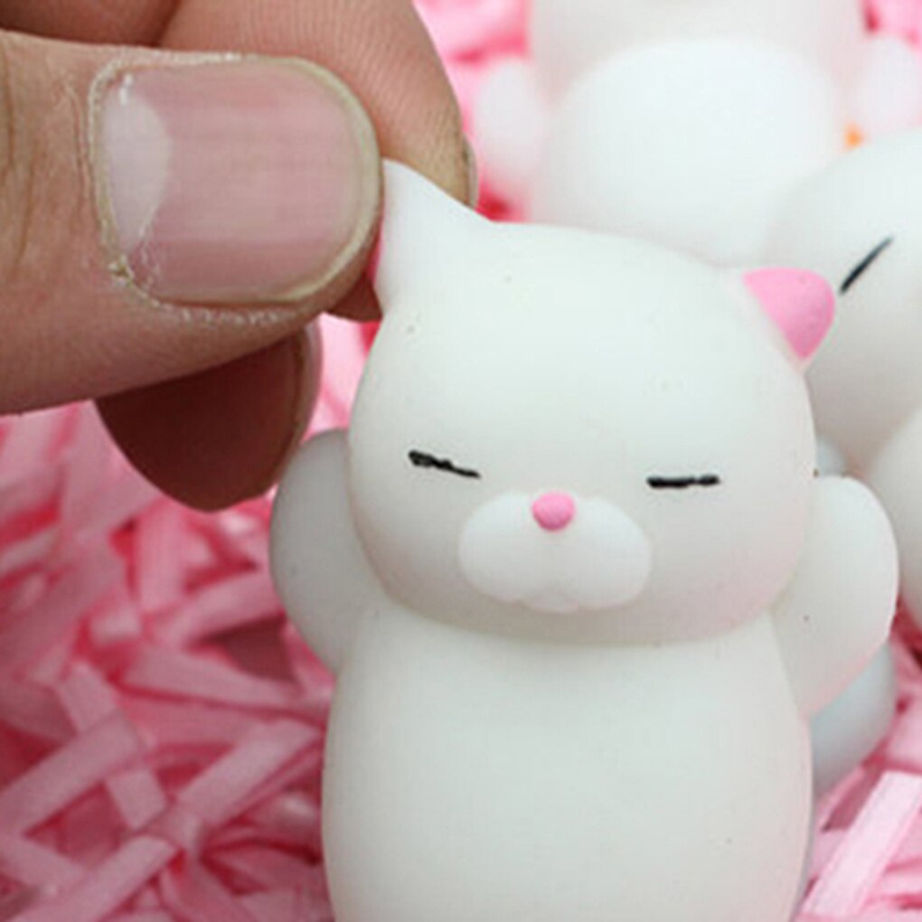 Mini Squishy Dier Speelgoed Zachte Leuke Kat Patroon Doekjes Stressbal Squeeze Rising Grappig Speelgoed Overdrukventiel Speelgoed Voor Grappige Speelgoed