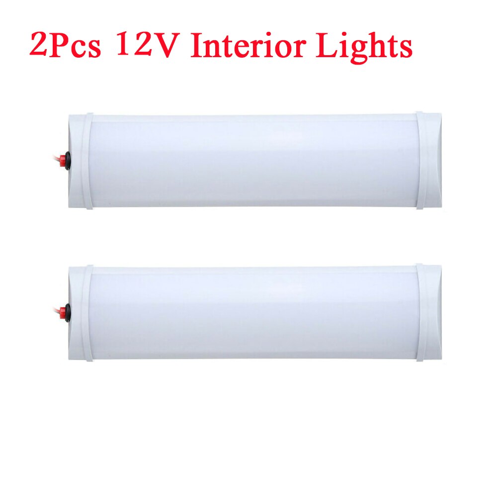 12/24V Car LED Interior Light Roof Ceiling Light Truck Caravan RV Trailer Dome Roof 12W 6500K Interior Lights Roof Ceiling Light: 2pcs 12V