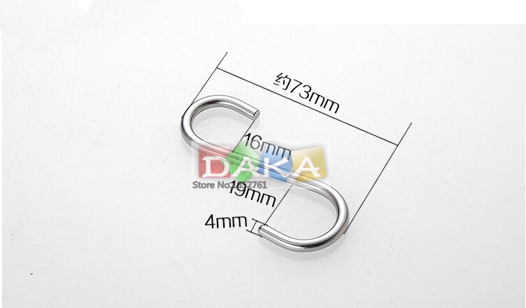 4mm praktische ophanghaken/kledinghaken van roestvrij staal/badkameraccessoires van metaal