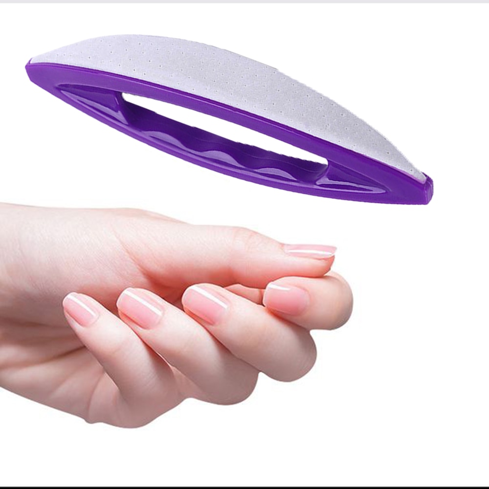 1pc bærbare fåreskinds neglevoksblok buffer neglekunst pleje polish manicure tips filer pedicure cuticle remover værktøjer