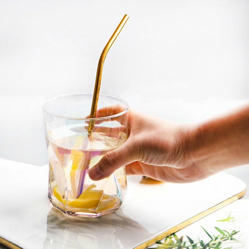 Nordisk whisky geometrisk kopp hushålls snapsglaskopp färgglad juice vinkopp genomskinlig mugg whisky ölglas gafas verre
