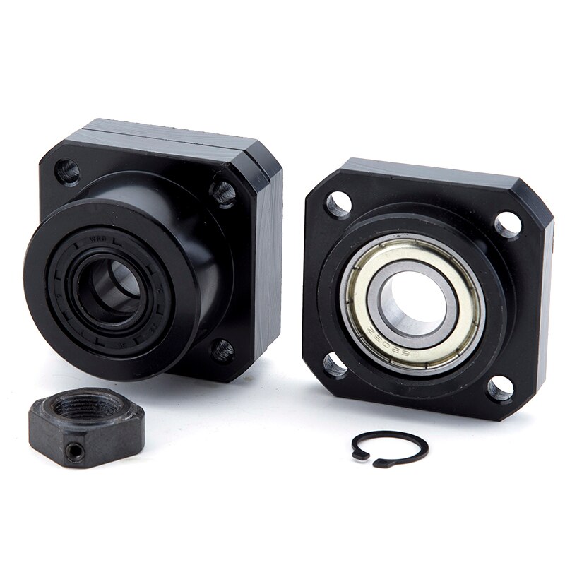 Soporte para husillo de bolas FK12 FF12, 1605, lado fijo FF12, lado flotante para piezas CNC, accesorios para máquinas y herramientas,: Default Title
