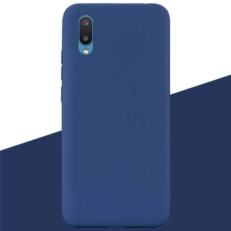 Funda trasera de silicona suave para Samsung Galaxy A02 Galaxy A02 Galaxy A02 A 02 A022F, carcasa de teléfono,: 2 Dark Blue