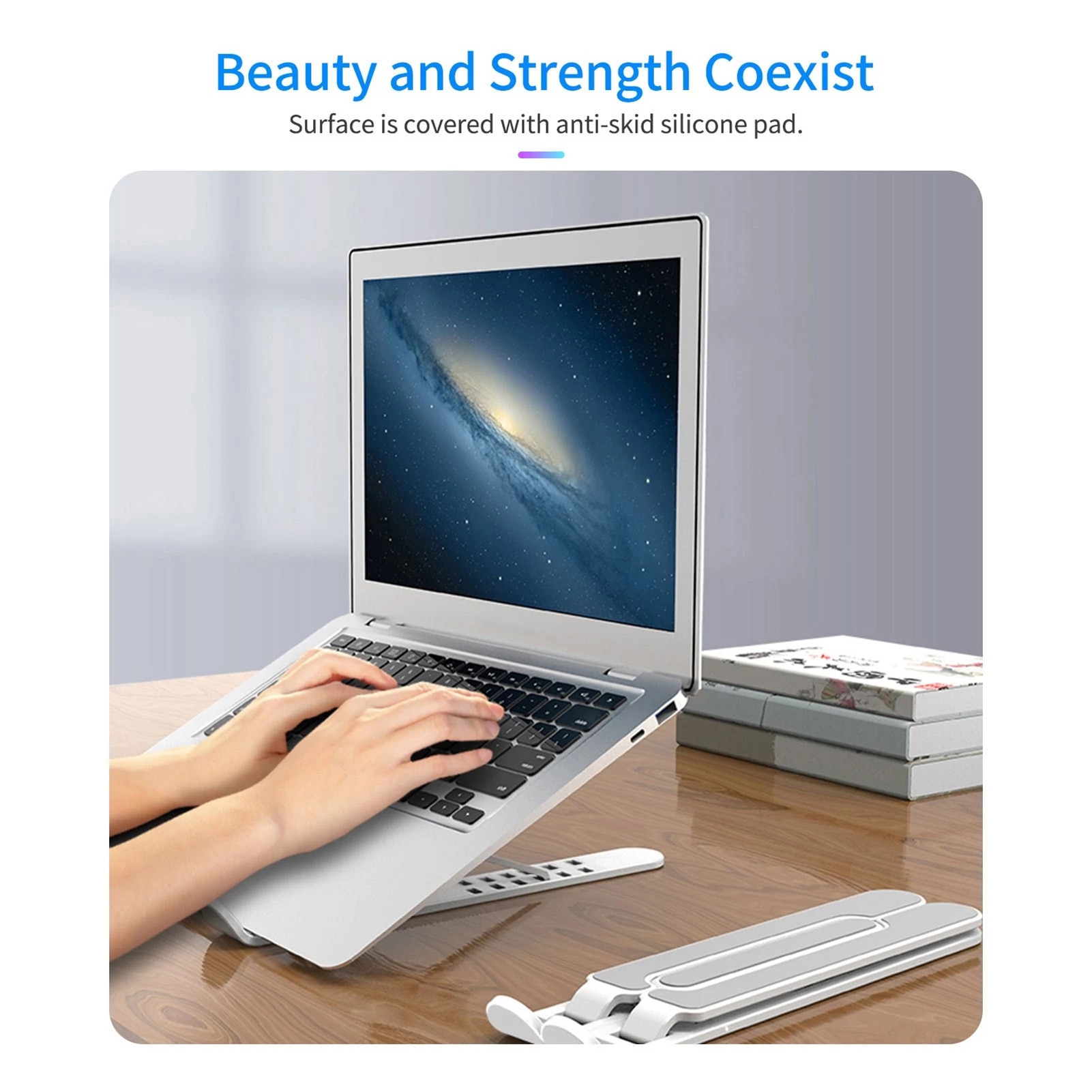 Laptop Stand Portable Tablet Holder Folding Laptop Mount Riser Portable Computer Laptop Mount