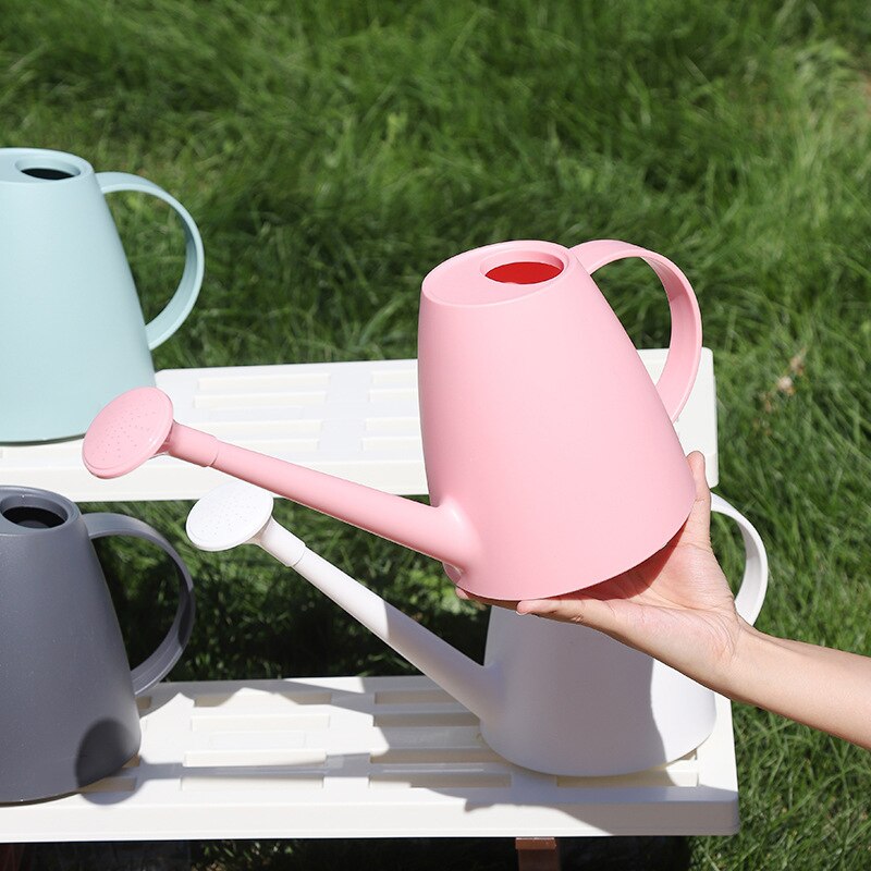 1.8/2L Kunststoff Gießkanne Outdoor Indoor Garten Gießkanne für Wohnkultur Langen Stiel Auslauf jardin 66CY