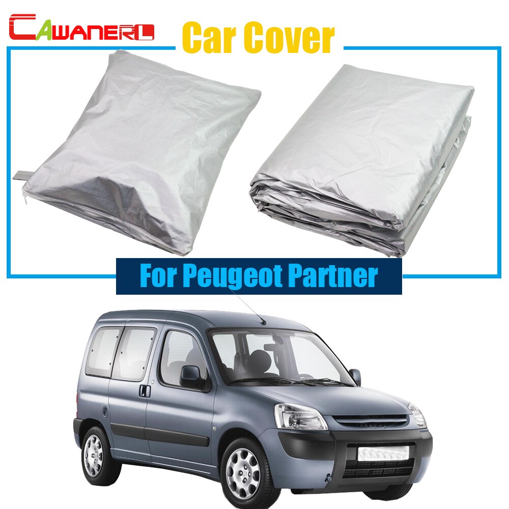 Cawanerl ! Auto Cover Auto UV Anti Zon Sneeuw Regen Slip Bescherming Cover Stofdicht Voor Peugeot Partner