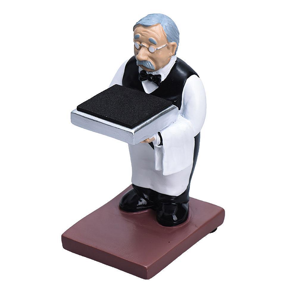 Husholderske butler herre ur display holder butler ur opbevaringsboks etui glas cover smykker display rack stand: Butlerurholder