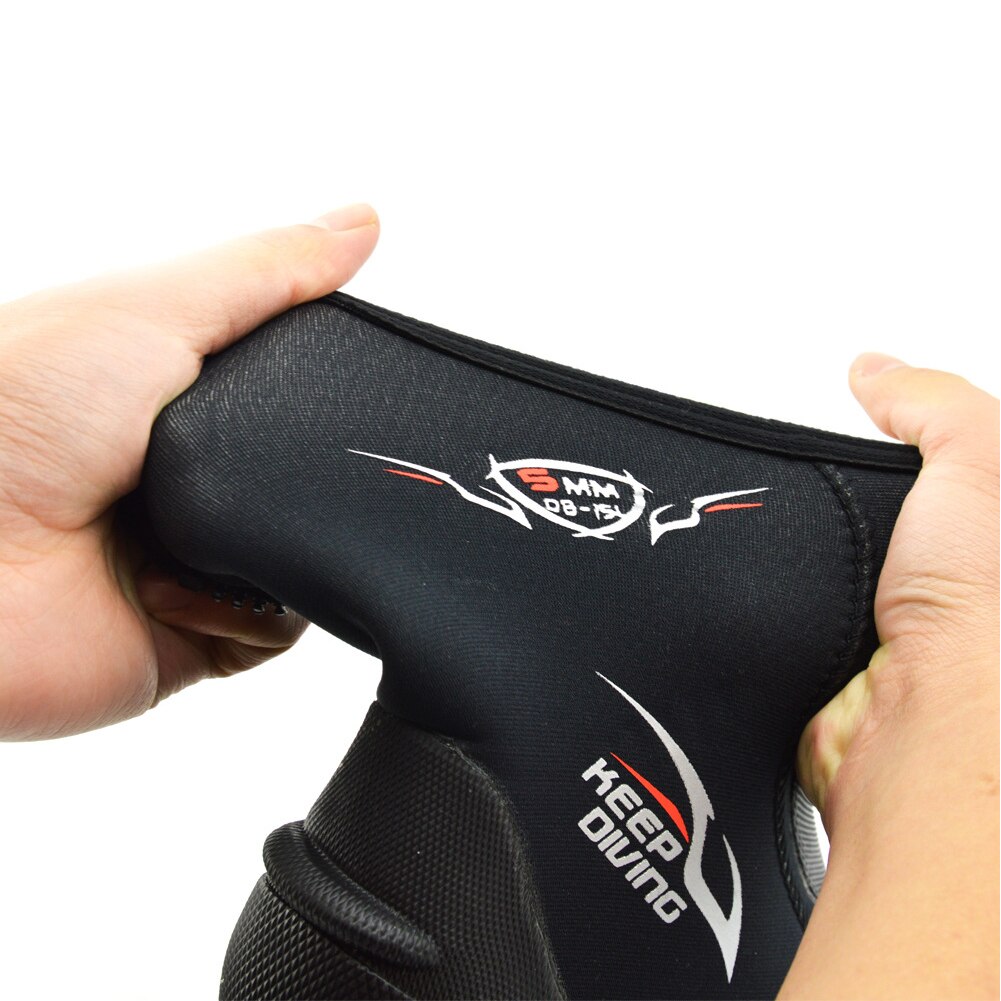5Mm Neopreen Scuba Vulkaniseren Hoge Bovenste Duiken Laarzen Anti-Slip Volwassen Duiken Laarzen Warme Vinnen Onderwatervissers Schoenen Mannen vrouwen