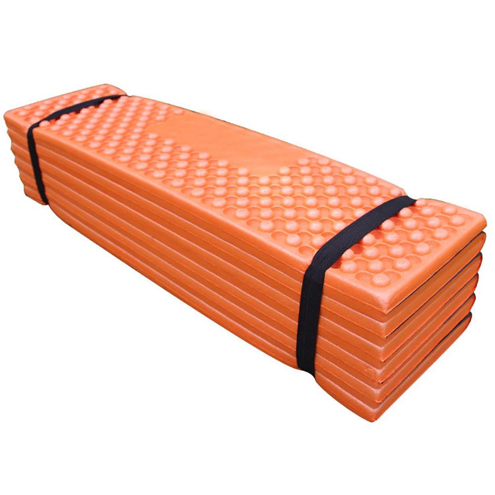 190x57CM Outdoor Camping Mat Ultra Light Foam Camping Folding Mat Beach Tent Picnic Mat Double Egg Trough Moisture Pad f3: Orange