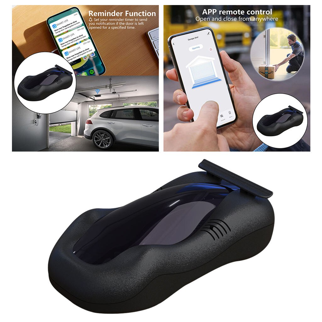 Wireless Wi-Fi Smart Car Garage Door Opener Controller Smart Life APP Control Compatible with Google Home Support