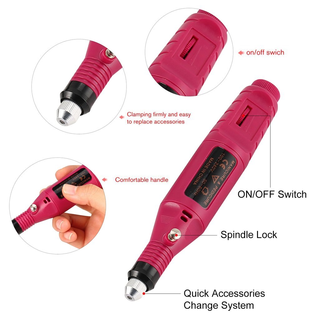 Máquina de manicura y pedicura Elektrische, Kit de removedor de Gel, Kit de manicura y pedicura