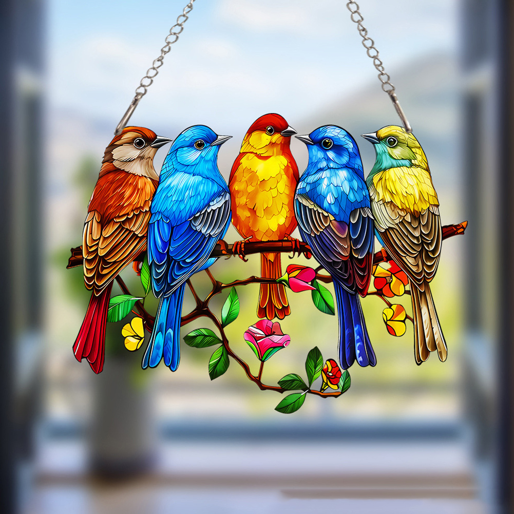 Vindusdekorasjon ornament akryl hengende anheng solfanger vindusanheng til innendørs utendørs