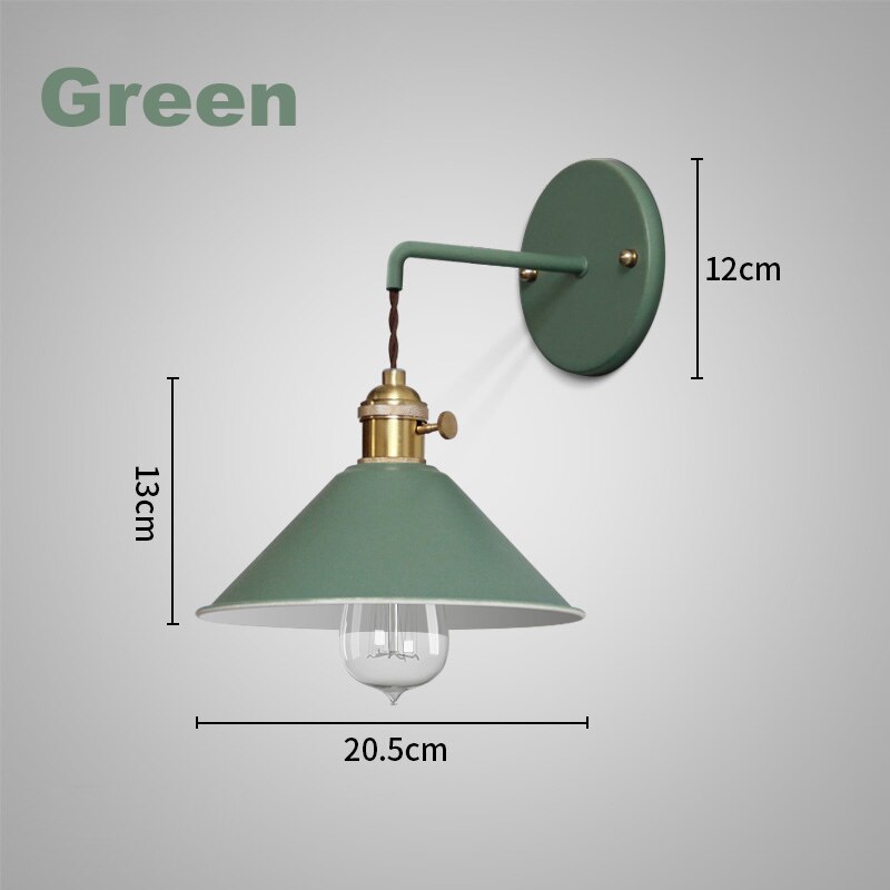 antieke koperen slaapkamer wandkandelaar, binnen vintage wandlamp, E27 bedlamp ronde glazen lampenkap wandverlichting, voor woonkamer kinderkamer hal gang trap Interesting