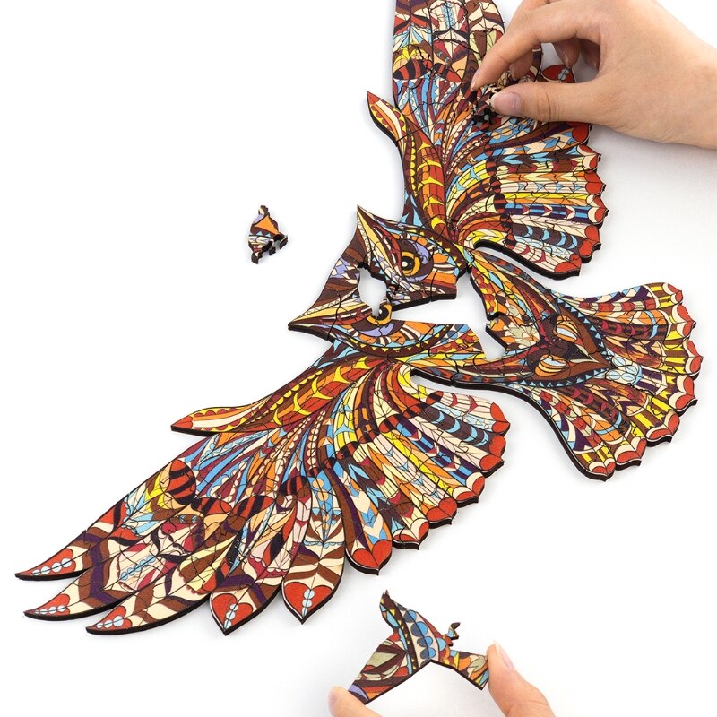 28EC Primary Puzzle Boxes Thickened Hard Wood DIY Wall Décor Jigsaw Kids Great