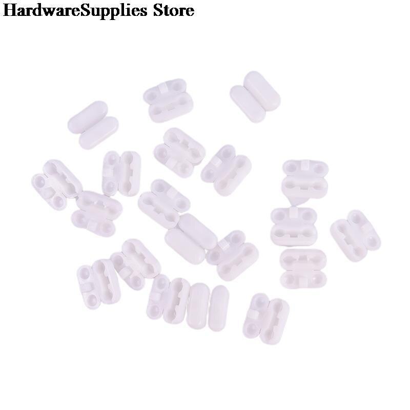 20pcs/10pcs White Plastic Roller Blinds Pull Cord Connector Curtain Chain Connector for Vertical Blinds Joiners Replacement